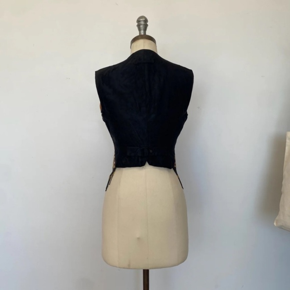 Jean Paul Gaultier Brocade Vest Vintage 80s Size 42 Rare Fringed Beaded S/S 1989 - Picture 5 of 9